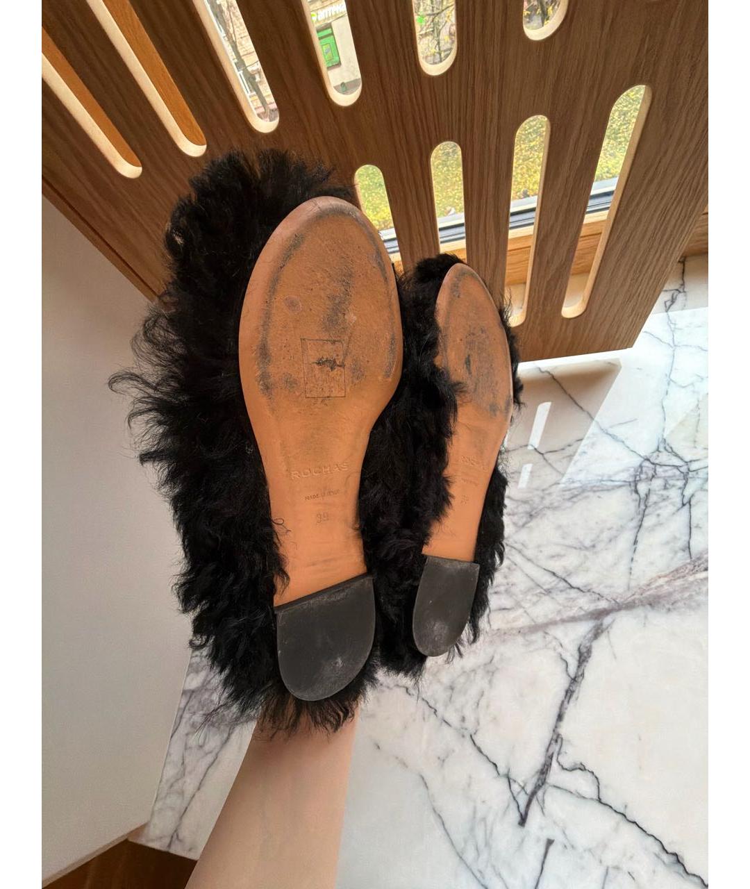 ROCHAS Черные сабо, фото 5