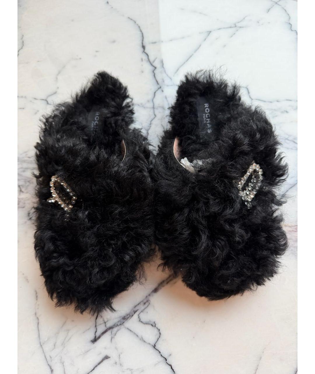 ROCHAS Черные сабо, фото 2