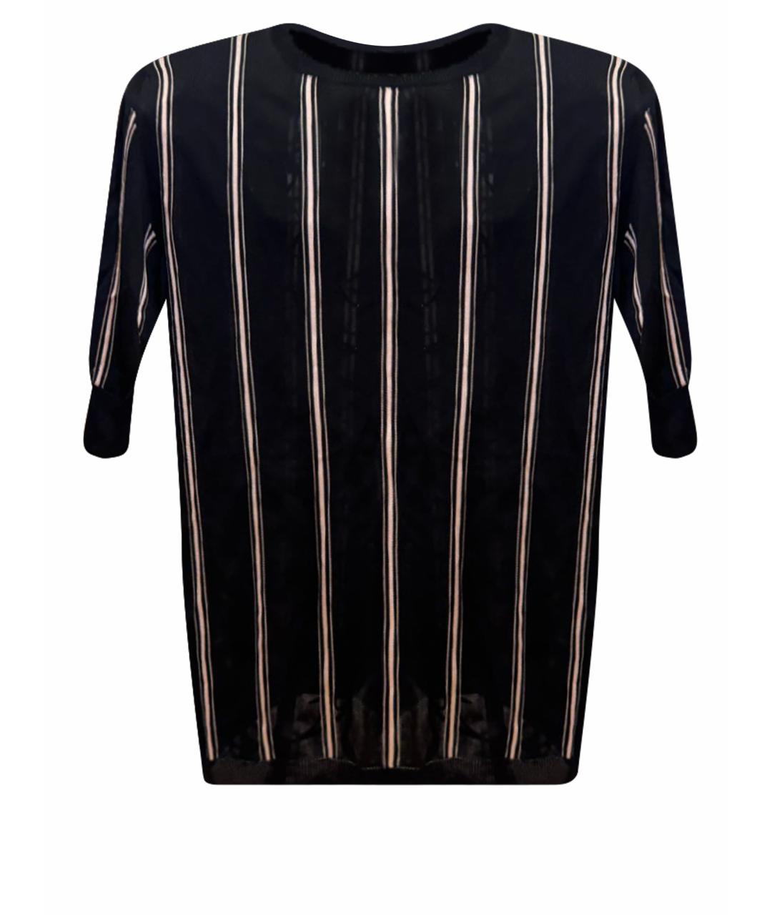 LANVIN Черная хлопковая футболка, фото 1