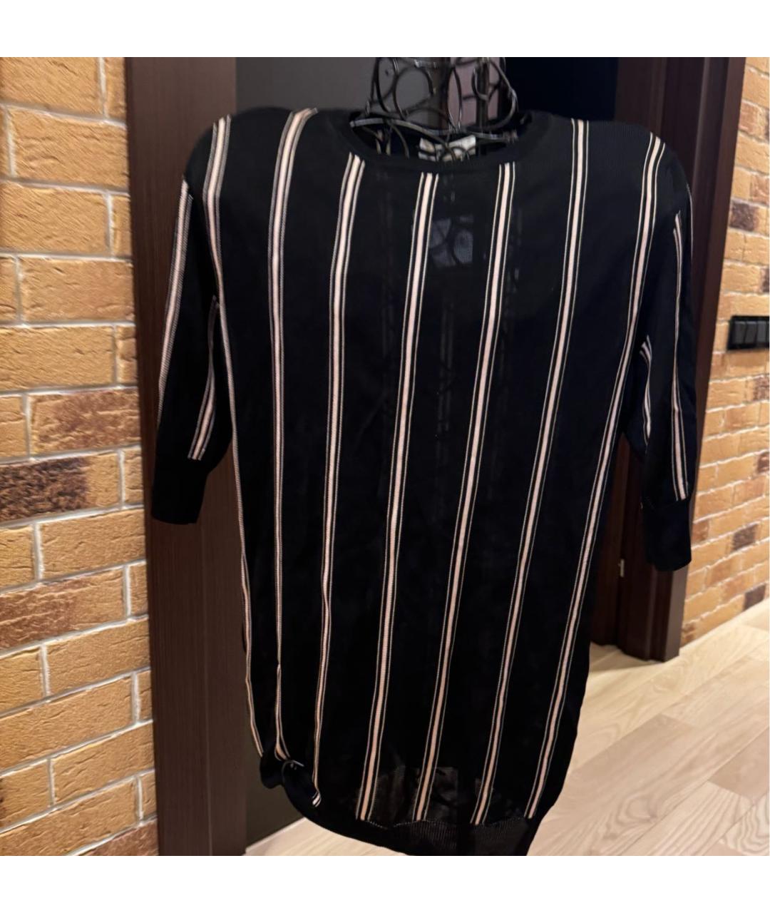 LANVIN Черная хлопковая футболка, фото 5