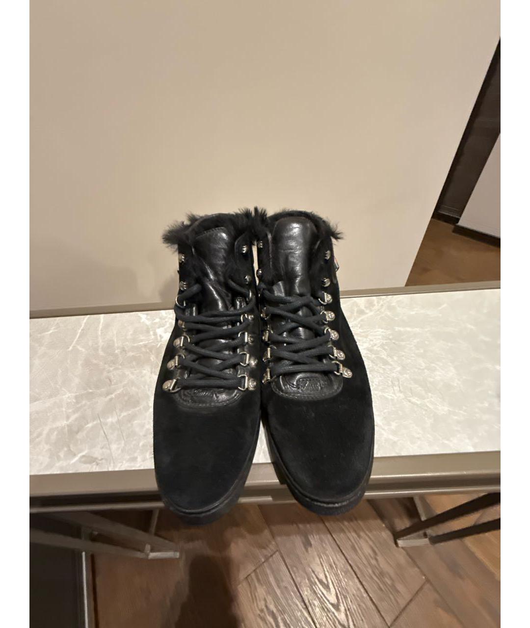 GUCCI Черные замшевые кроссовки, фото 2