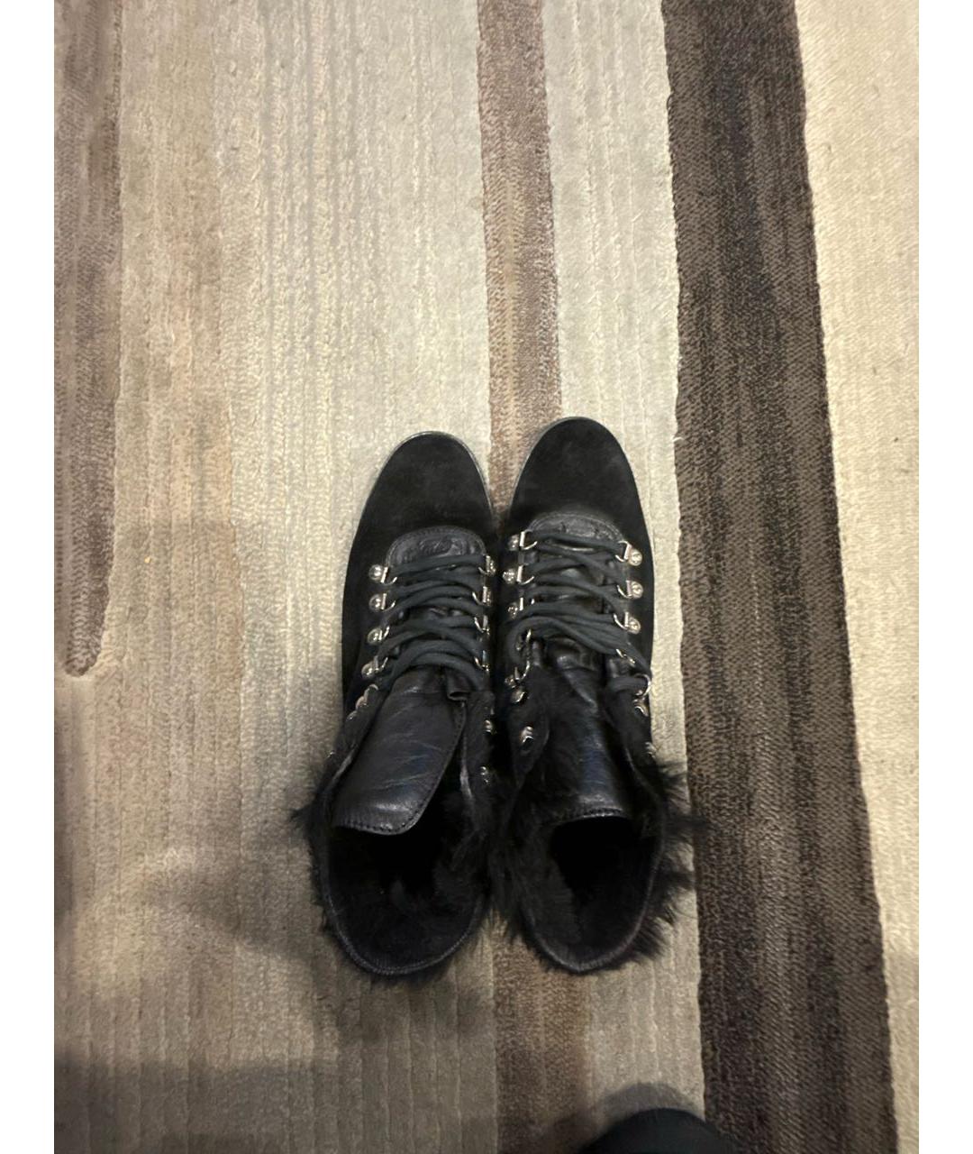 GUCCI Черные замшевые кроссовки, фото 3