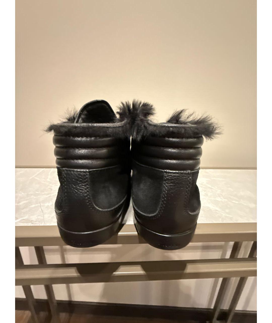 GUCCI Черные замшевые кроссовки, фото 4