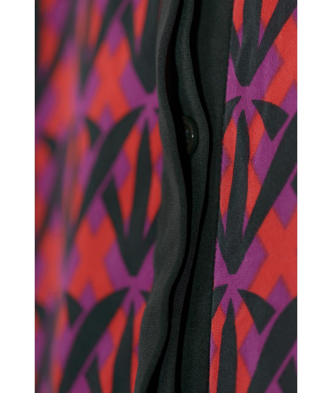 DIANE VON FURSTENBERG Бордовая шелковая блузы, фото 4