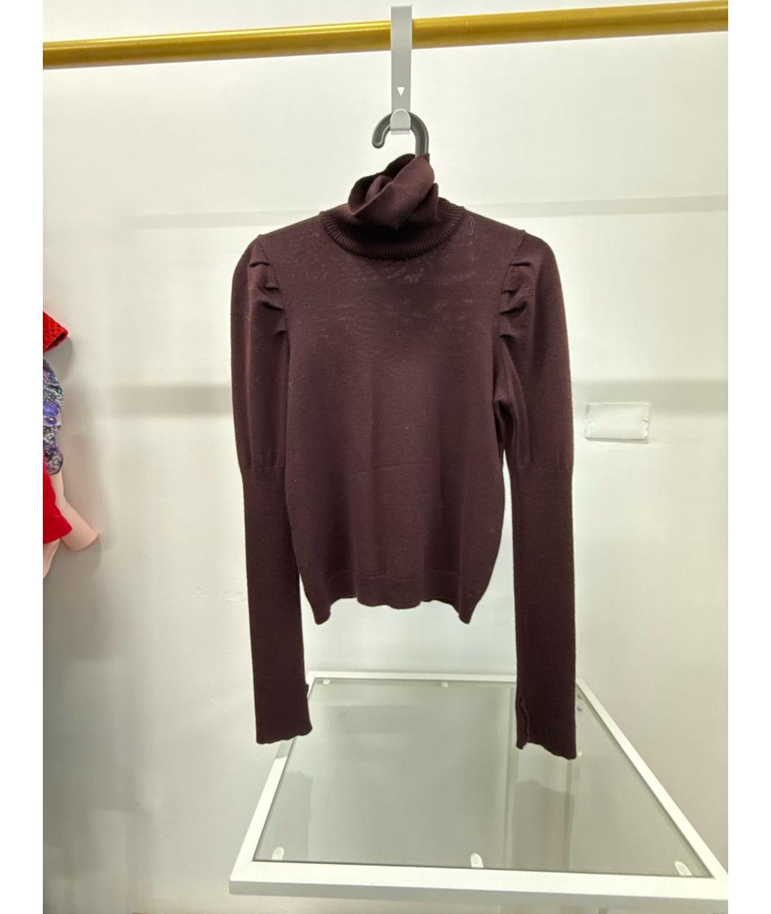 MIU MIU Фиолетовая шерстяная водолазка, фото 5