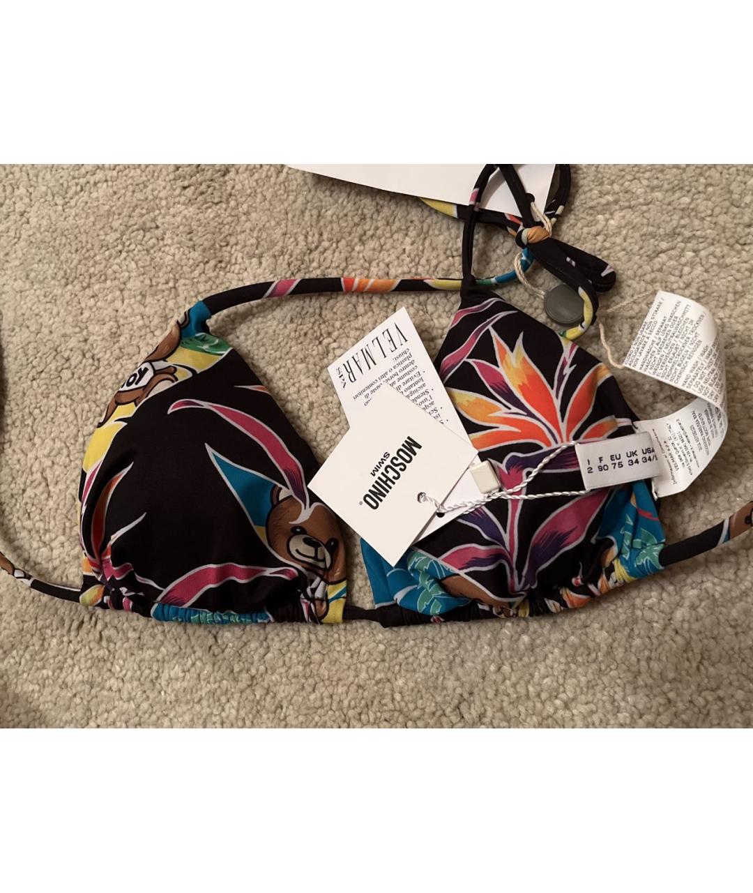 MOSCHINO Мульти полиэстеровый купальник, фото 2