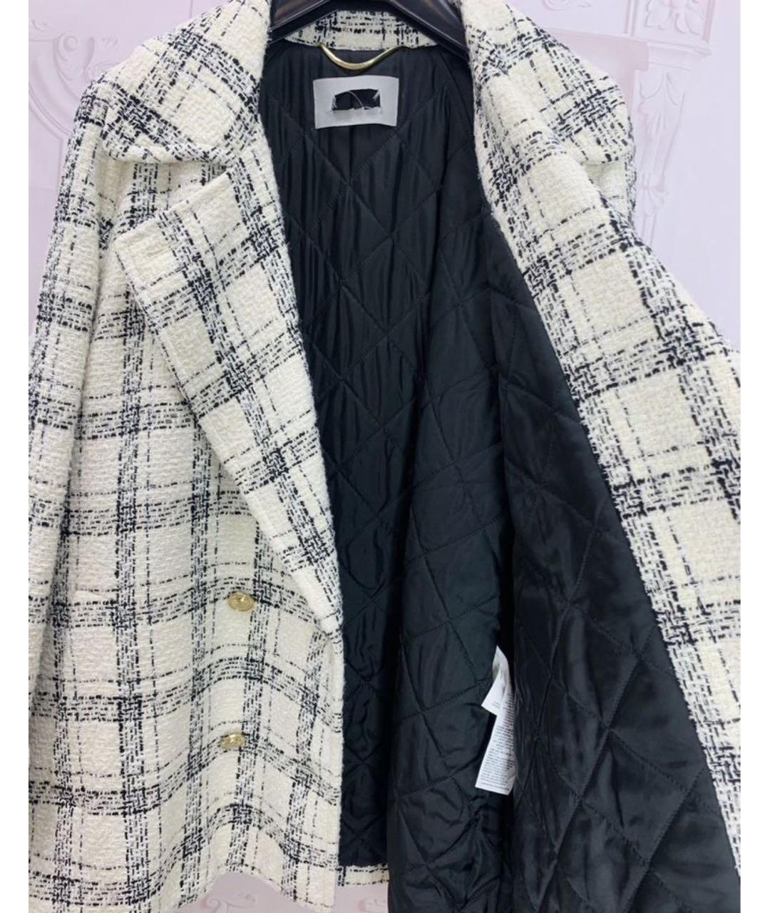MAX MARA Белое хлопковое пальто, фото 5