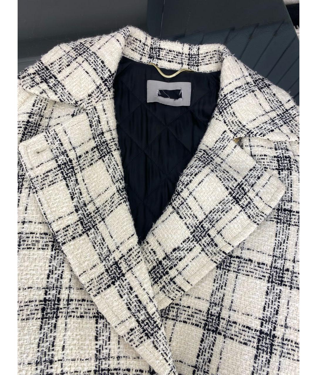 MAX MARA Белое хлопковое пальто, фото 3