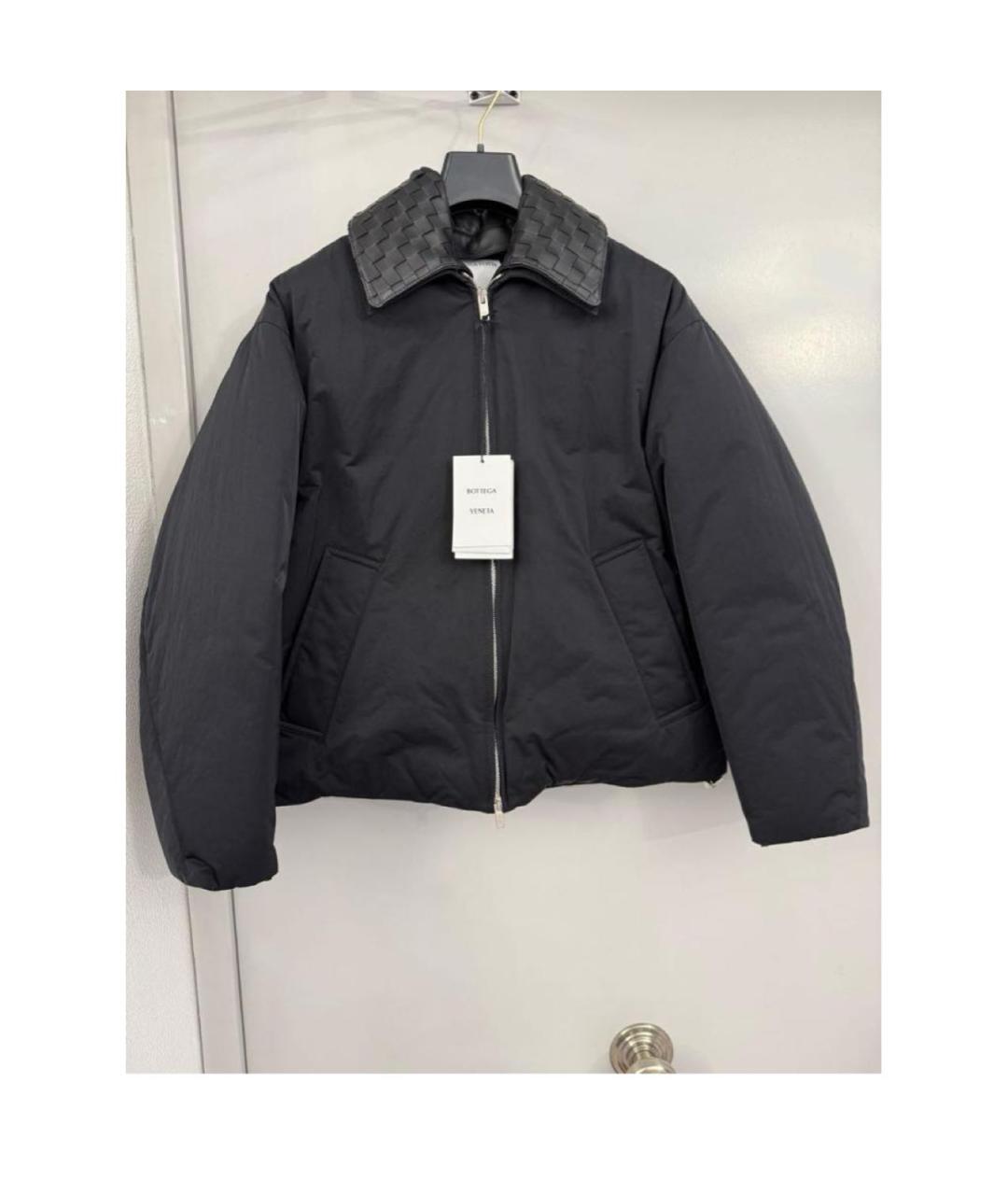 BOTTEGA VENETA Темно-синяя полиамидовая куртка, фото 4