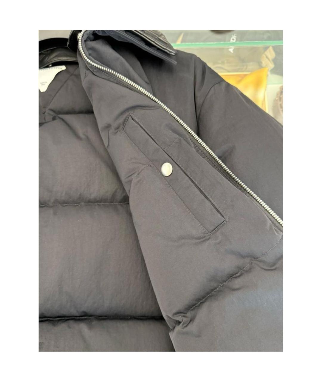 BOTTEGA VENETA Темно-синяя полиамидовая куртка, фото 6