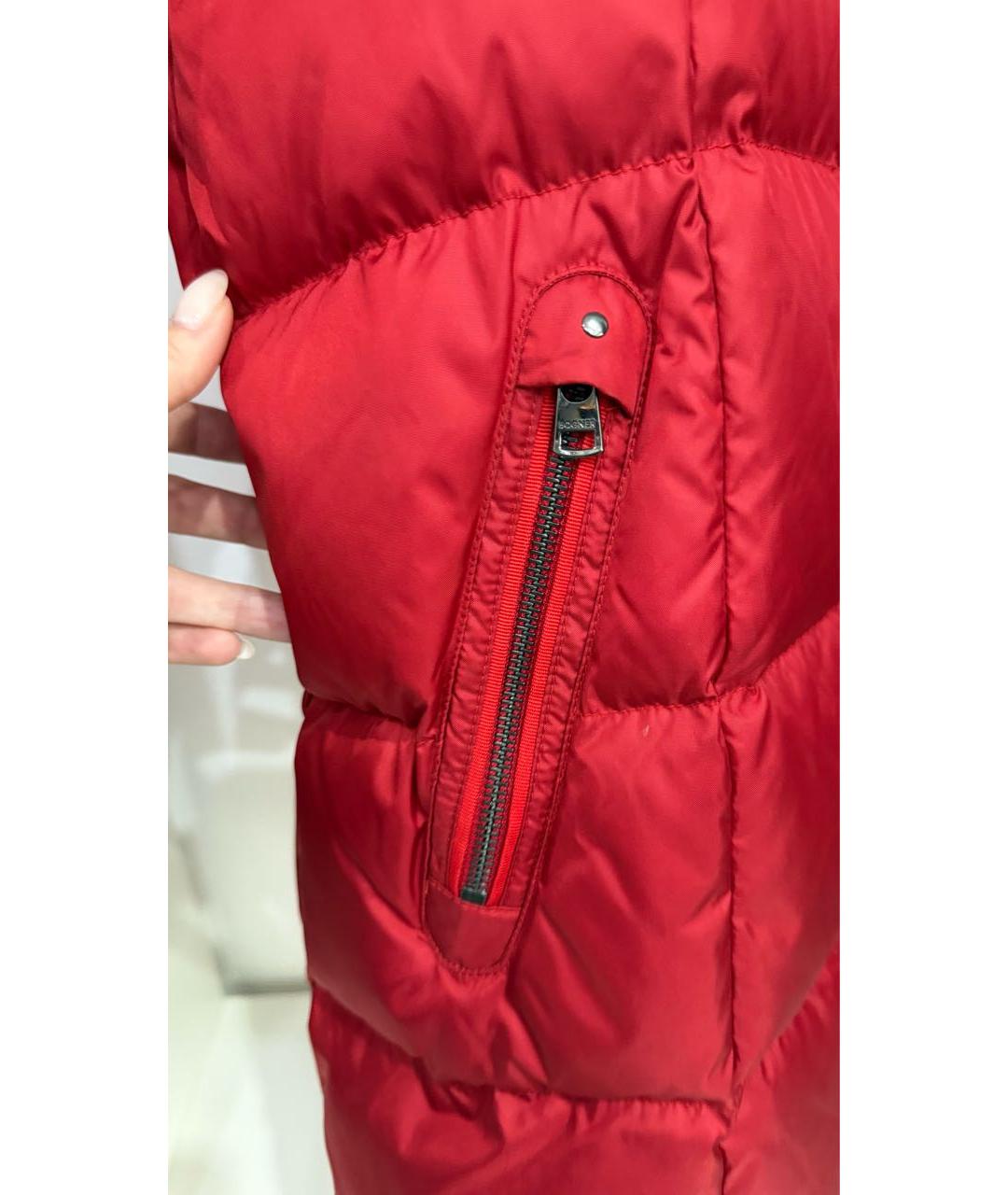 BOGNER Красный полиамидовый пуховик, фото 6