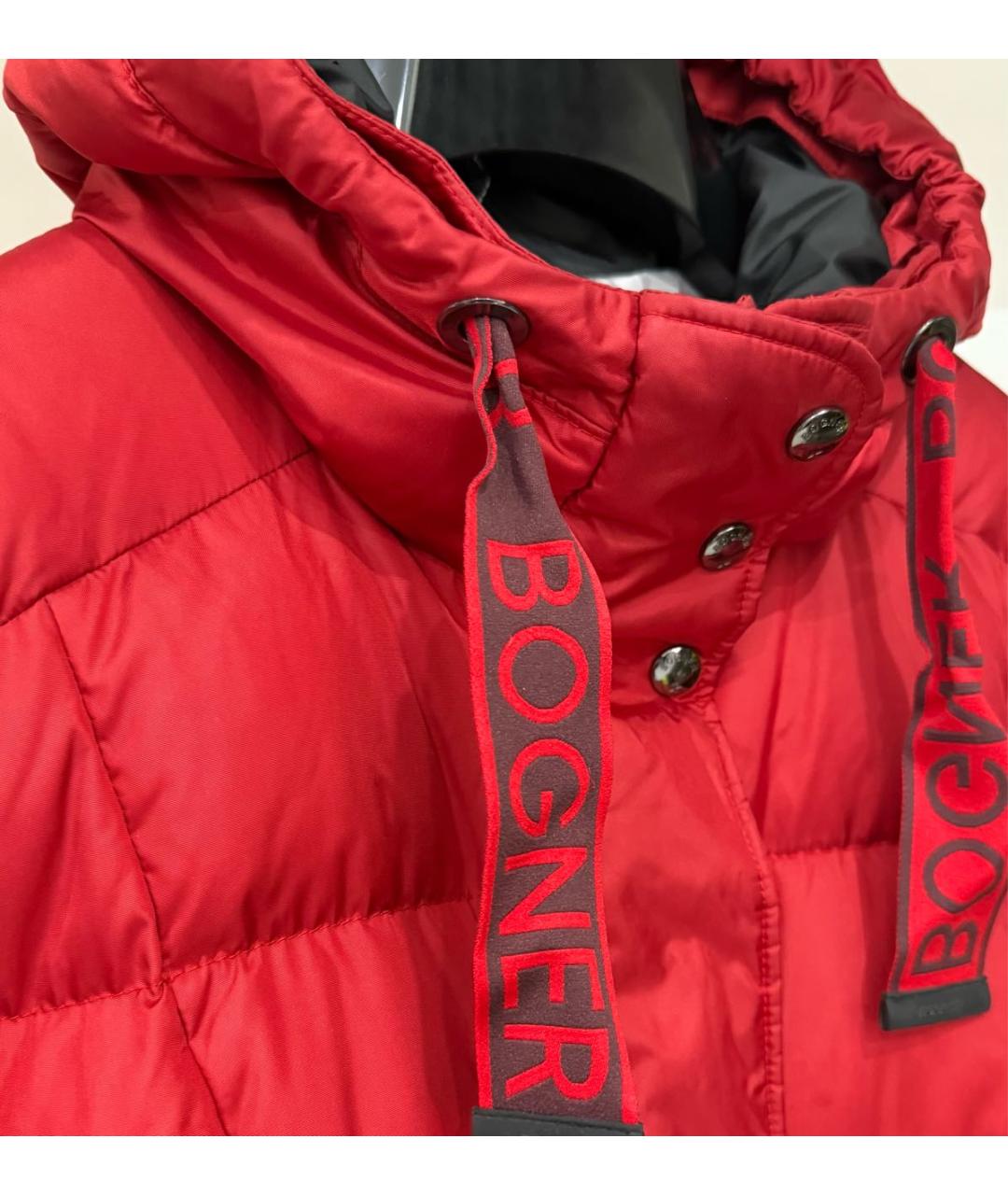 BOGNER Красный полиамидовый пуховик, фото 5