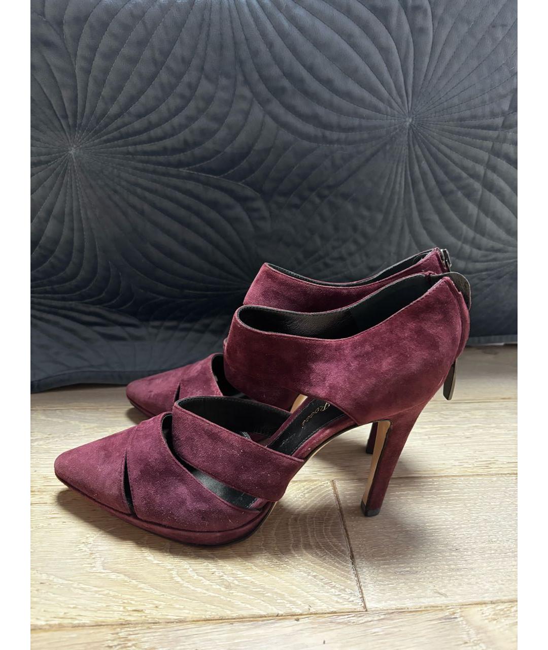 GIANVITO ROSSI Фиолетовые замшевые туфли, фото 5