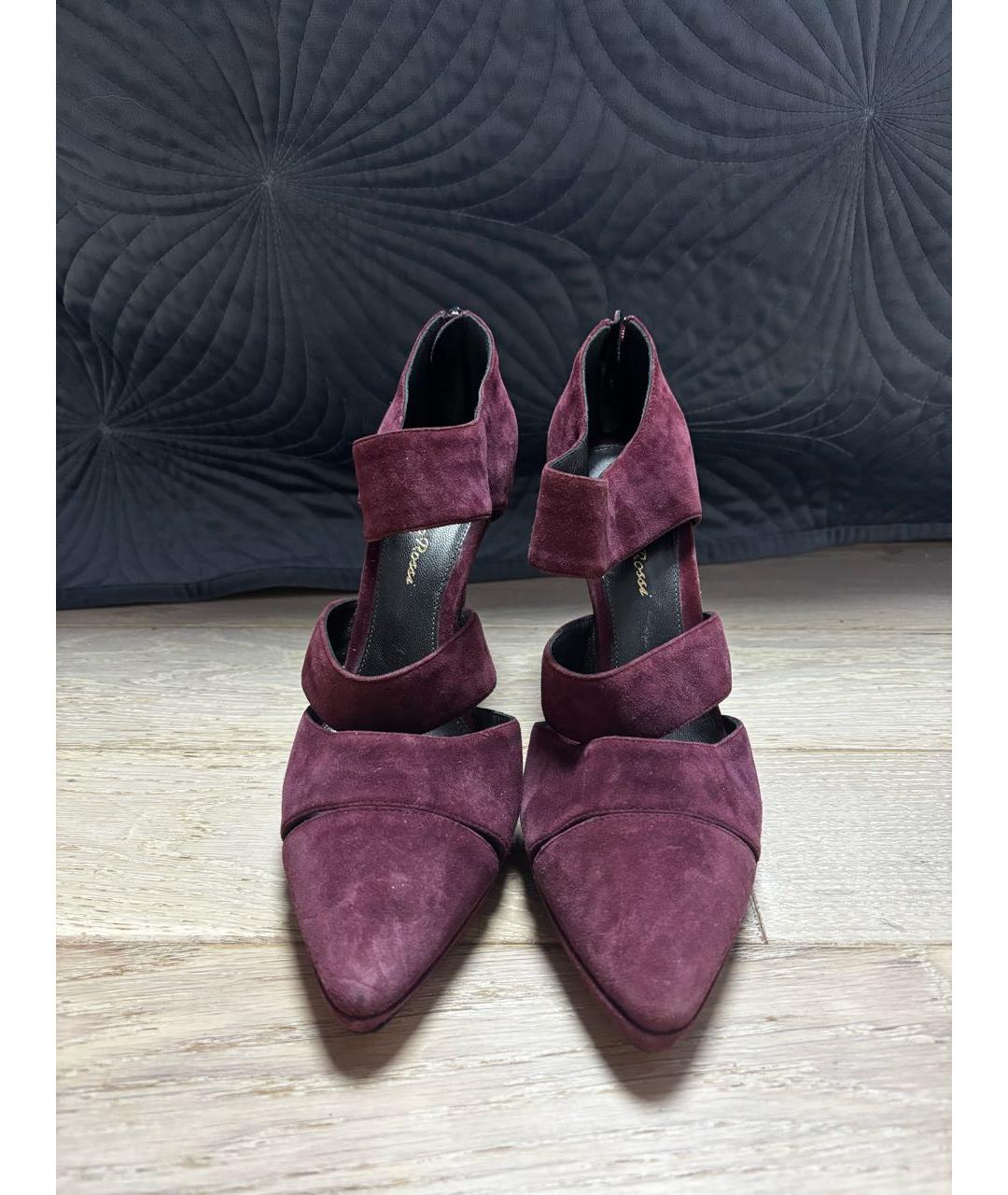 GIANVITO ROSSI Фиолетовые замшевые туфли, фото 2