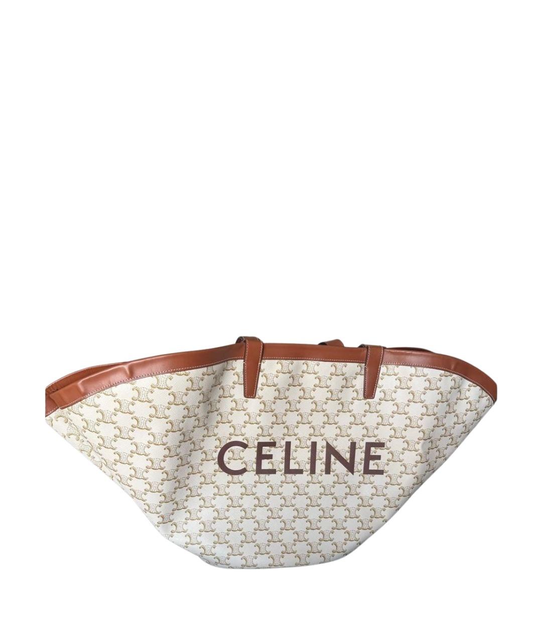 CELINE Белая сумка тоут, фото 1