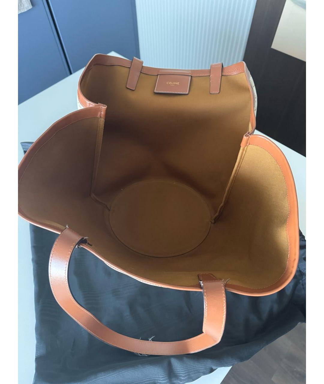 CELINE Белая сумка тоут, фото 4