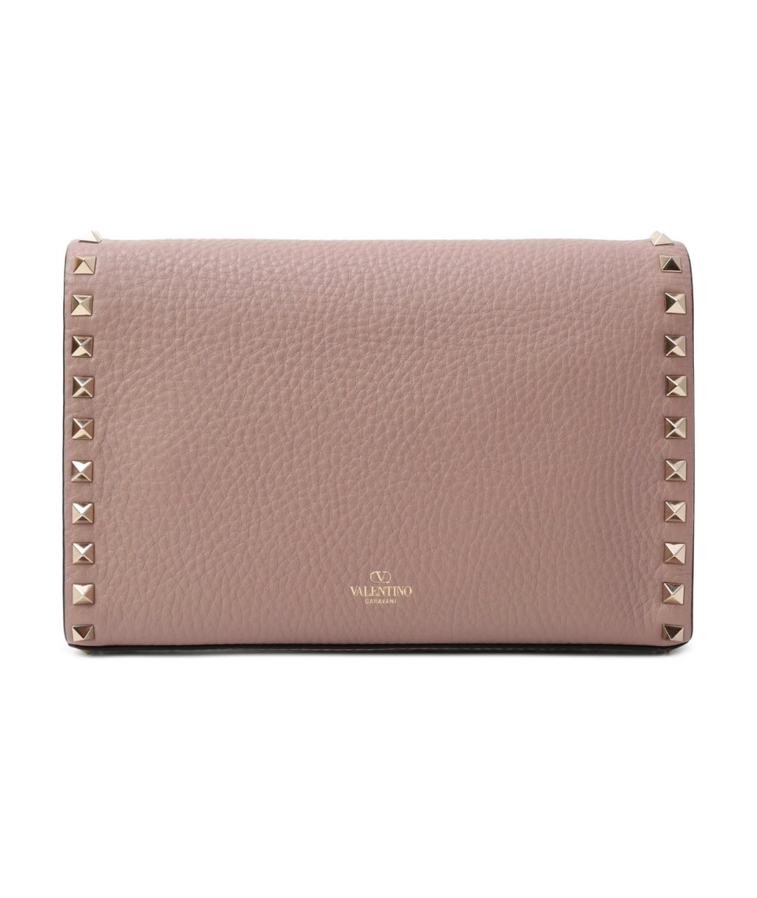 VALENTINO Бежевая кожаная сумка через плечо, фото 3
