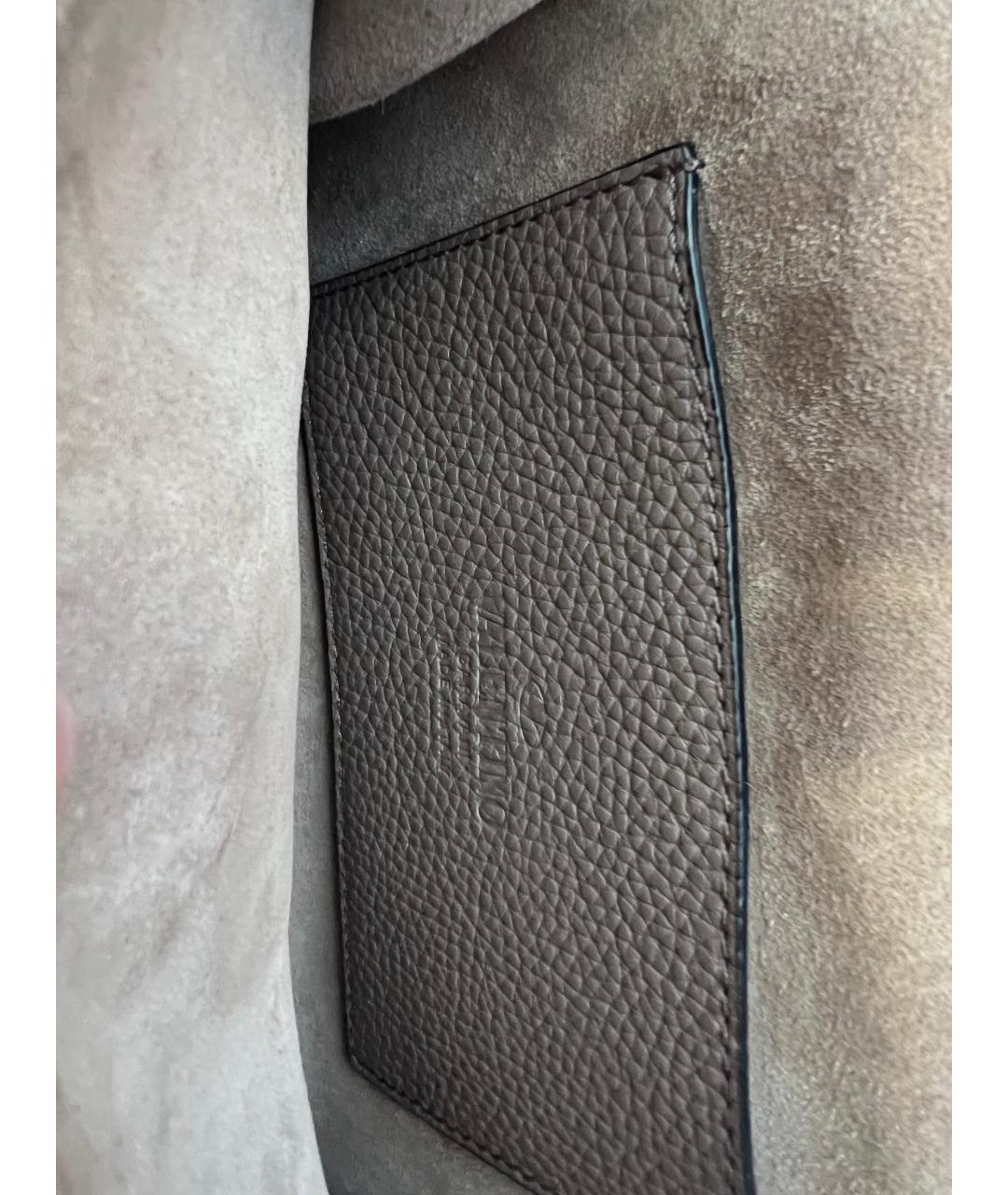 VALENTINO Бежевая кожаная сумка через плечо, фото 4