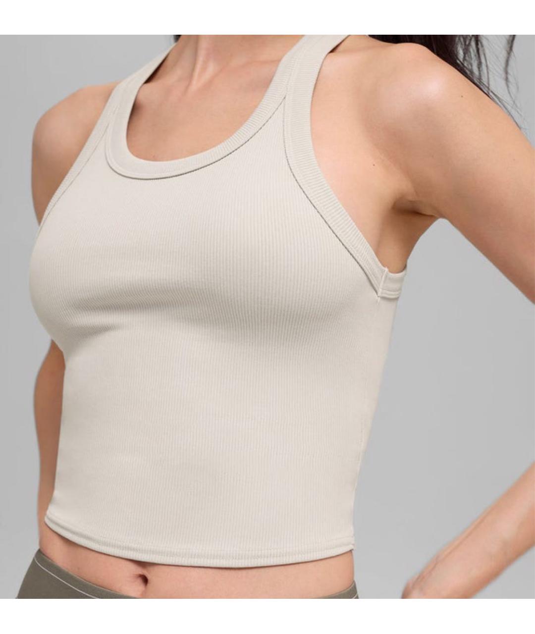 ALO YOGA Белая майка, фото 6