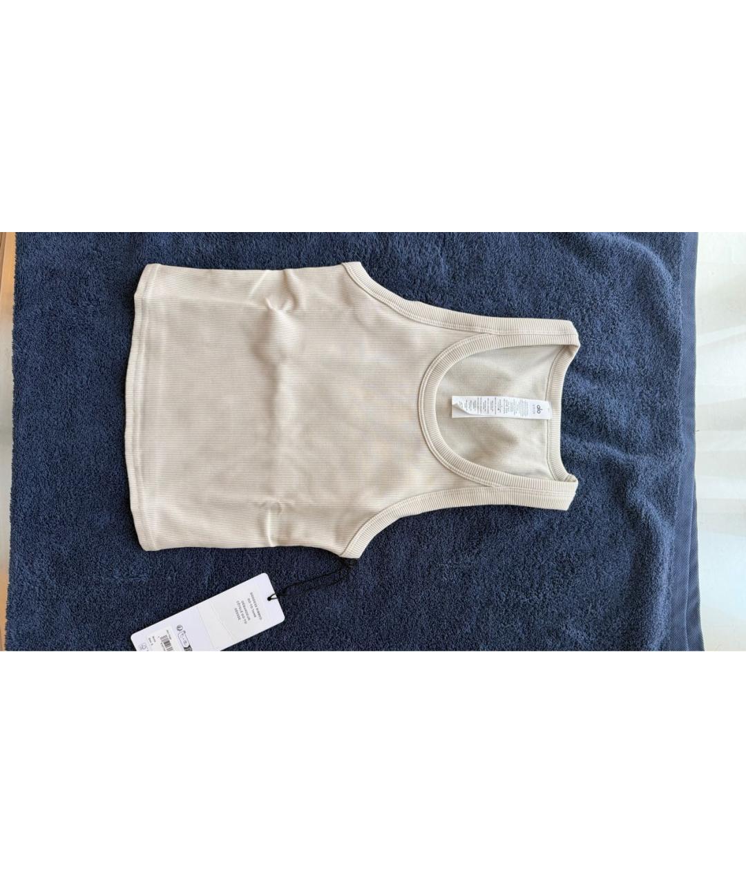 ALO YOGA Белая майка, фото 7