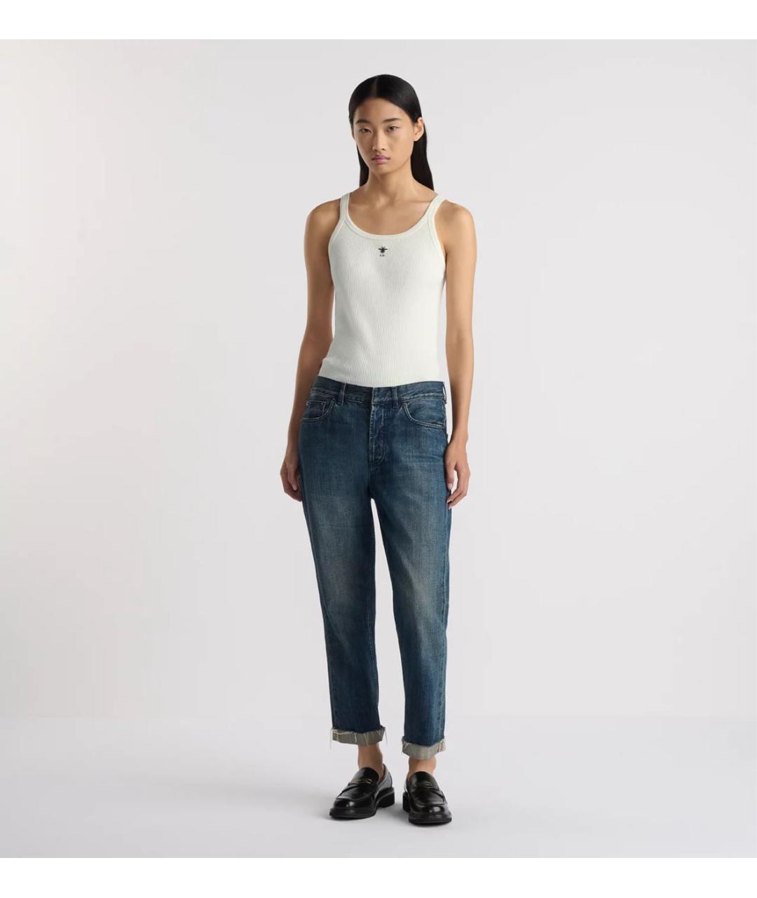 CHRISTIAN DIOR Белая хлопковая майка, фото 2