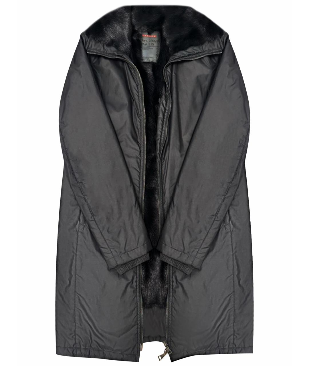 PRADA Черная полиамидовая куртка, фото 1