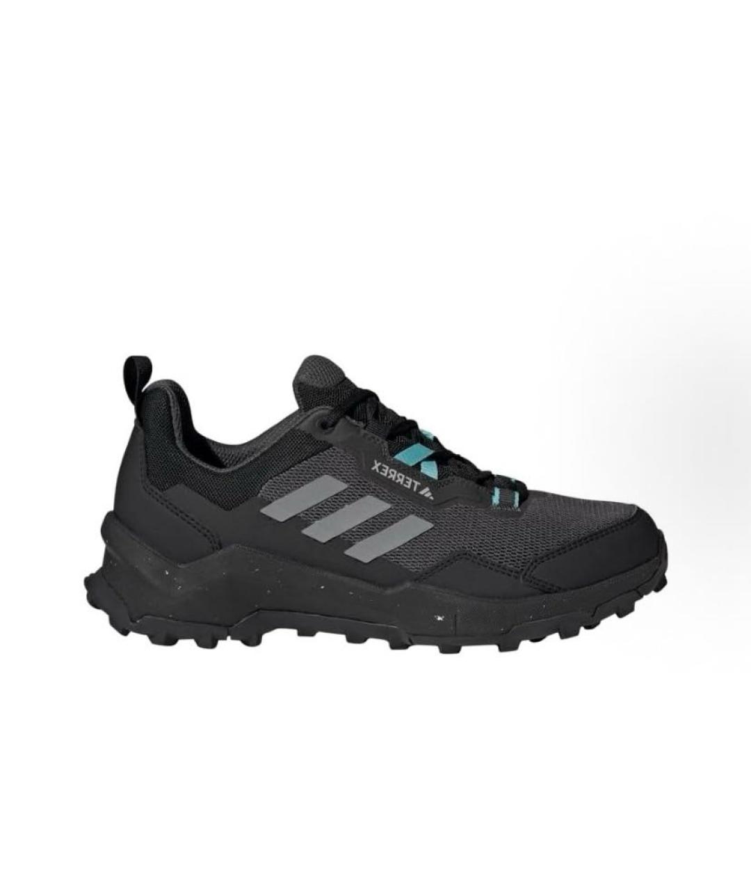 ADIDAS Черные текстильные низкие кроссовки / кеды, фото 1