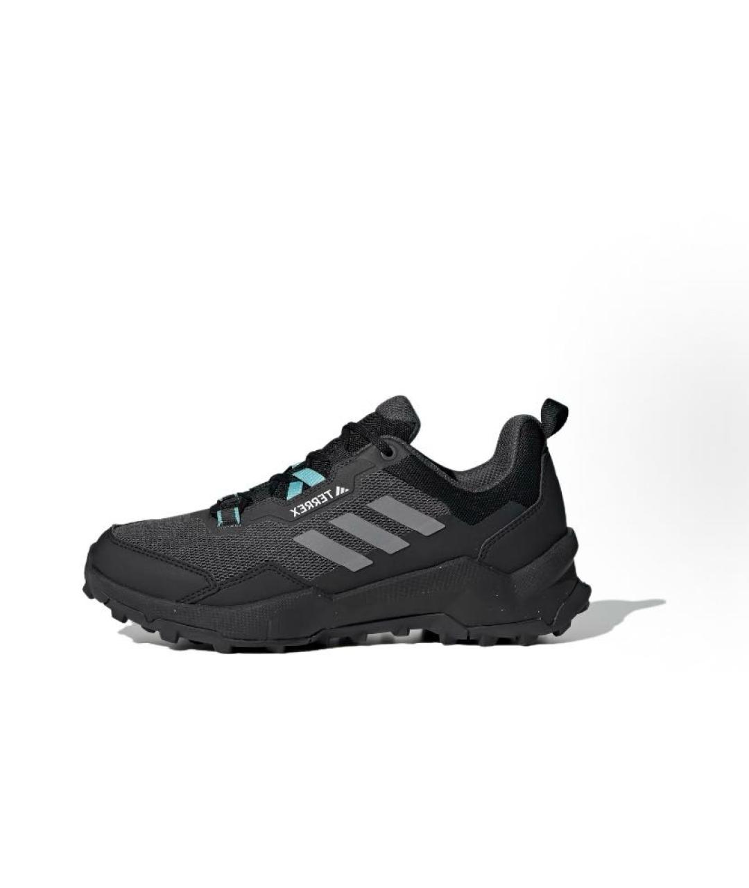 ADIDAS Черные текстильные низкие кроссовки / кеды, фото 2