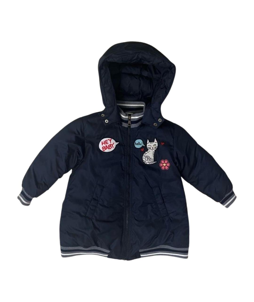 DOLCE & GABBANA KIDS Темно-синие полиэстеровые джинсы, фото 1