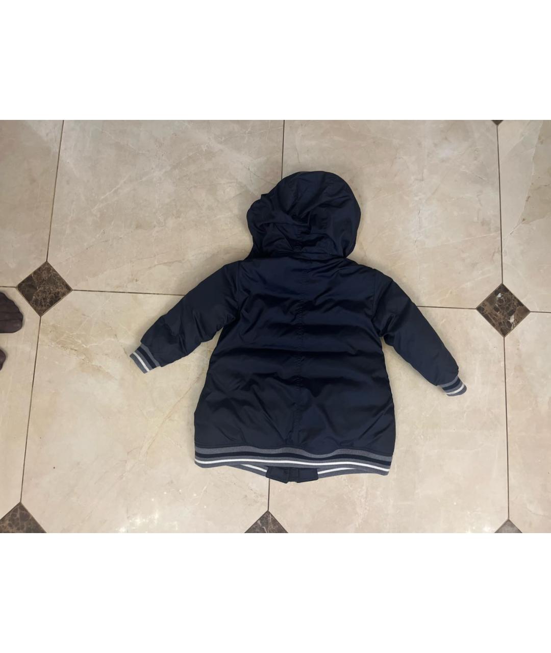 DOLCE & GABBANA KIDS Темно-синие полиэстеровые джинсы, фото 3