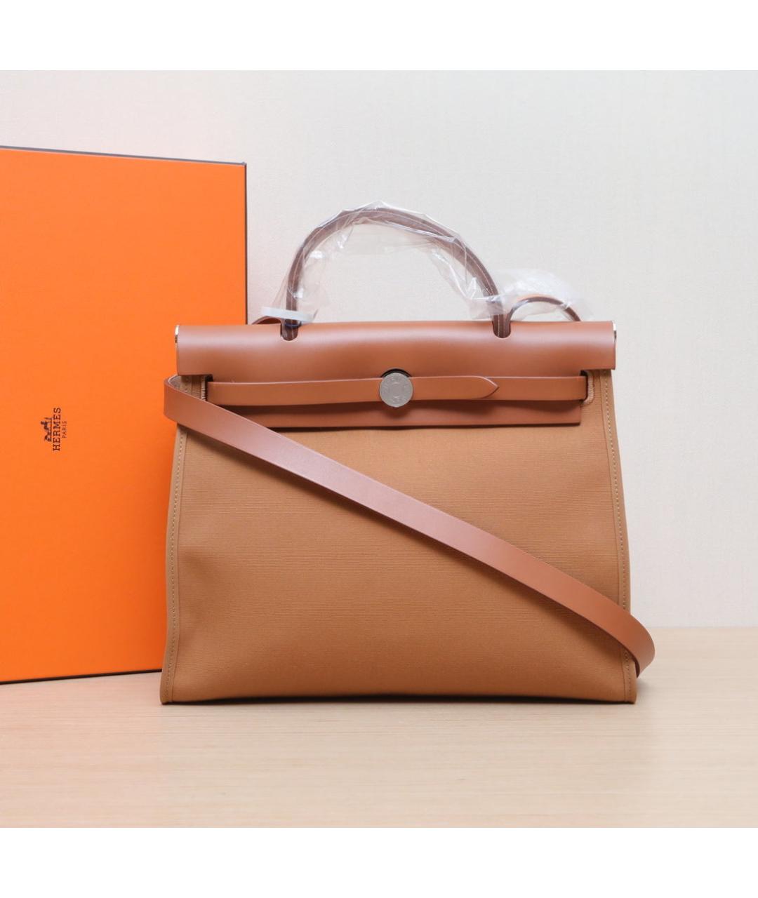 HERMES Коричневая кожаная сумка через плечо, фото 2