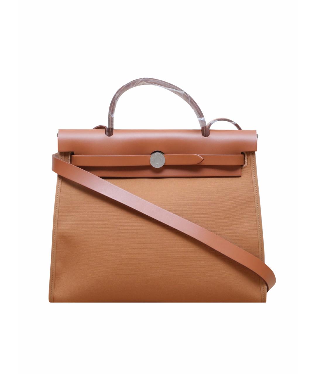 HERMES Коричневая кожаная сумка через плечо, фото 1