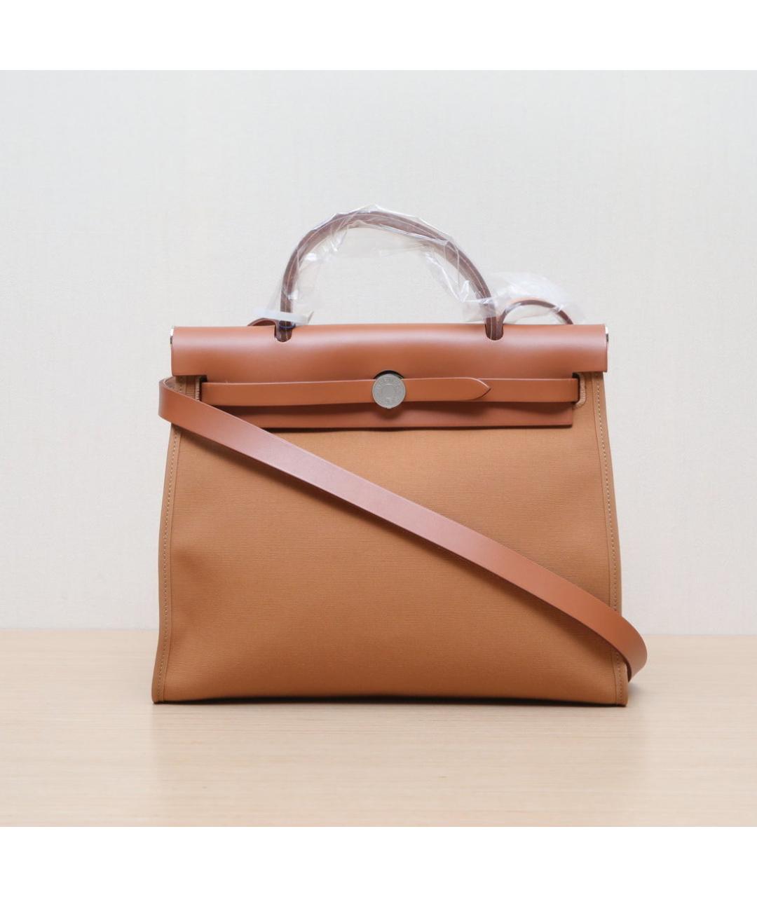 HERMES Коричневая кожаная сумка через плечо, фото 3