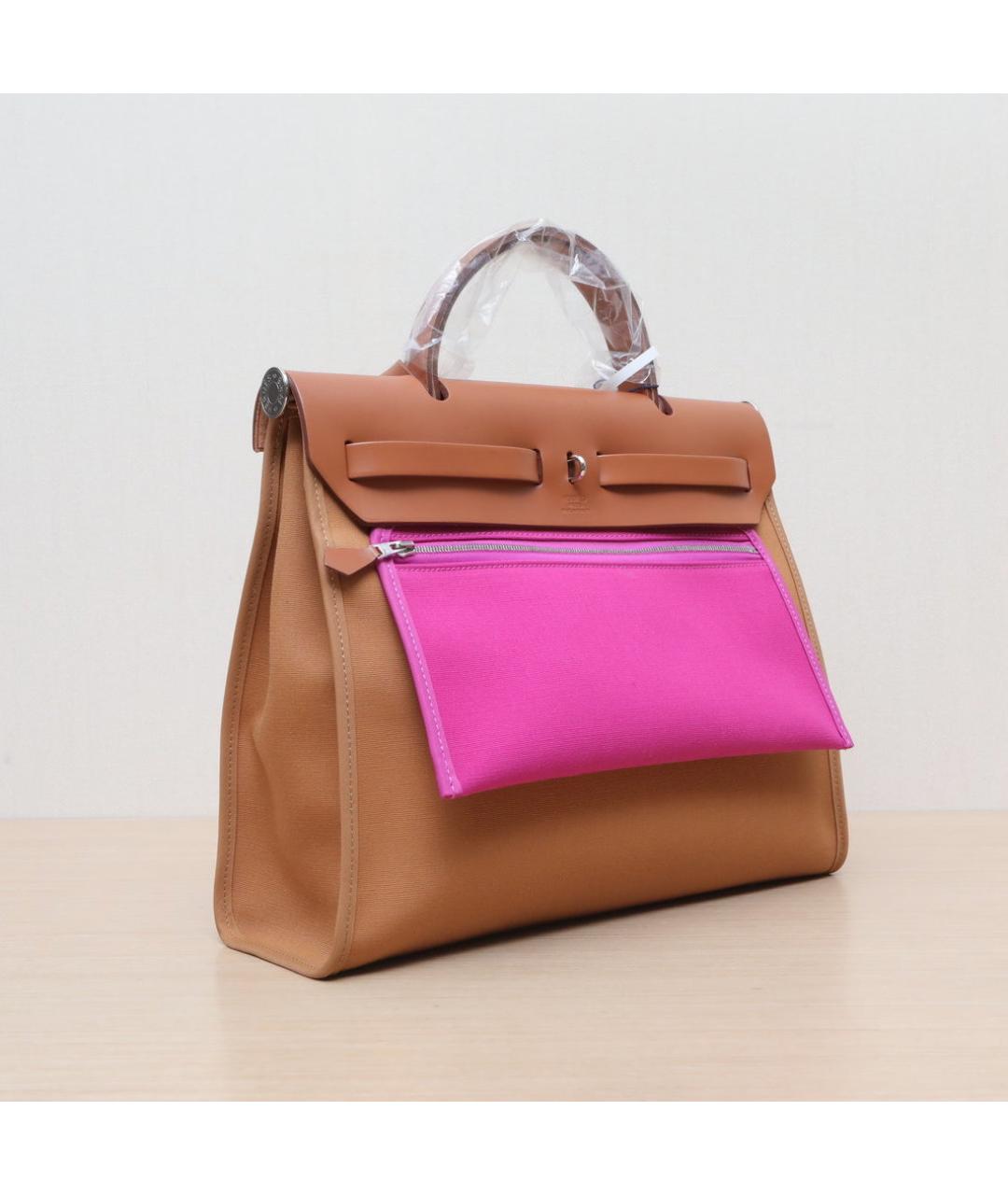 HERMES Коричневая кожаная сумка через плечо, фото 6