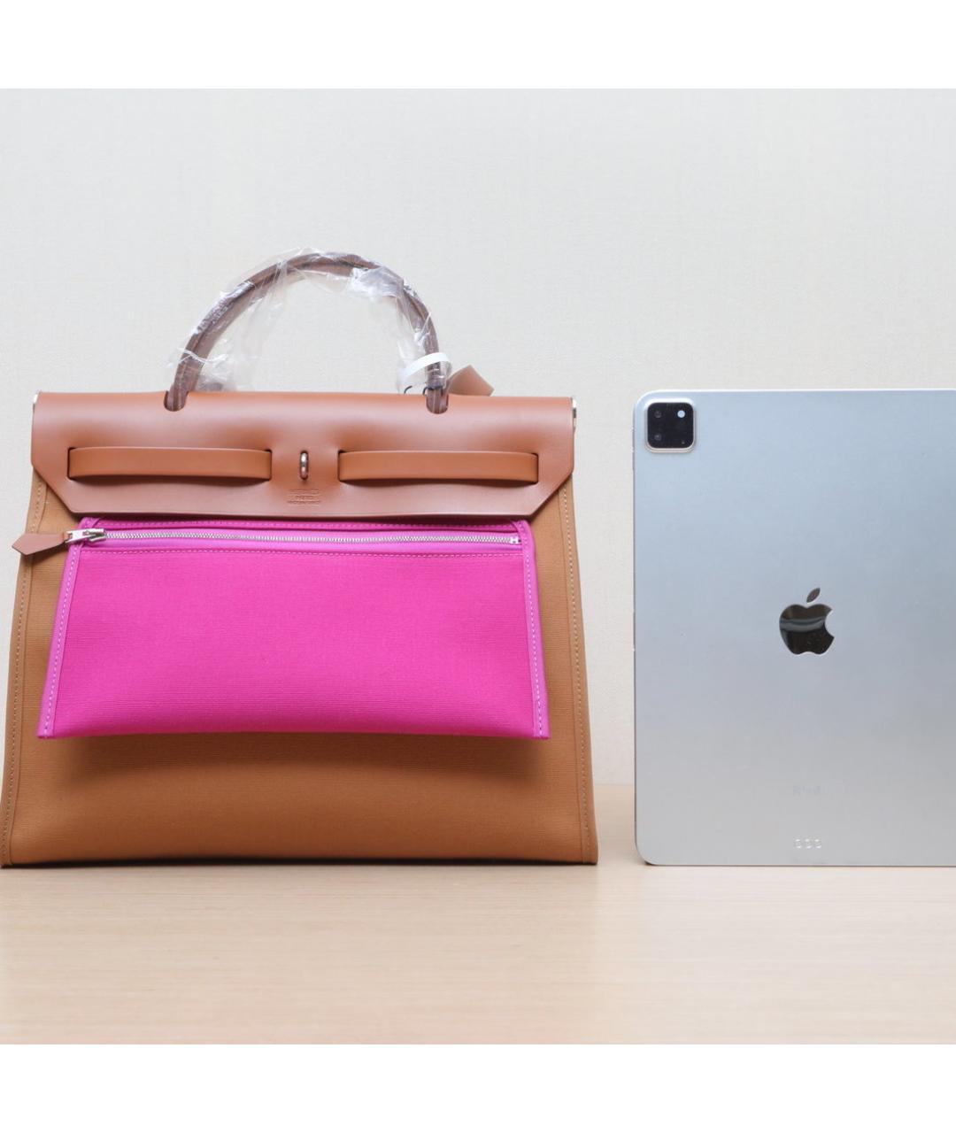 HERMES Коричневая кожаная сумка через плечо, фото 7