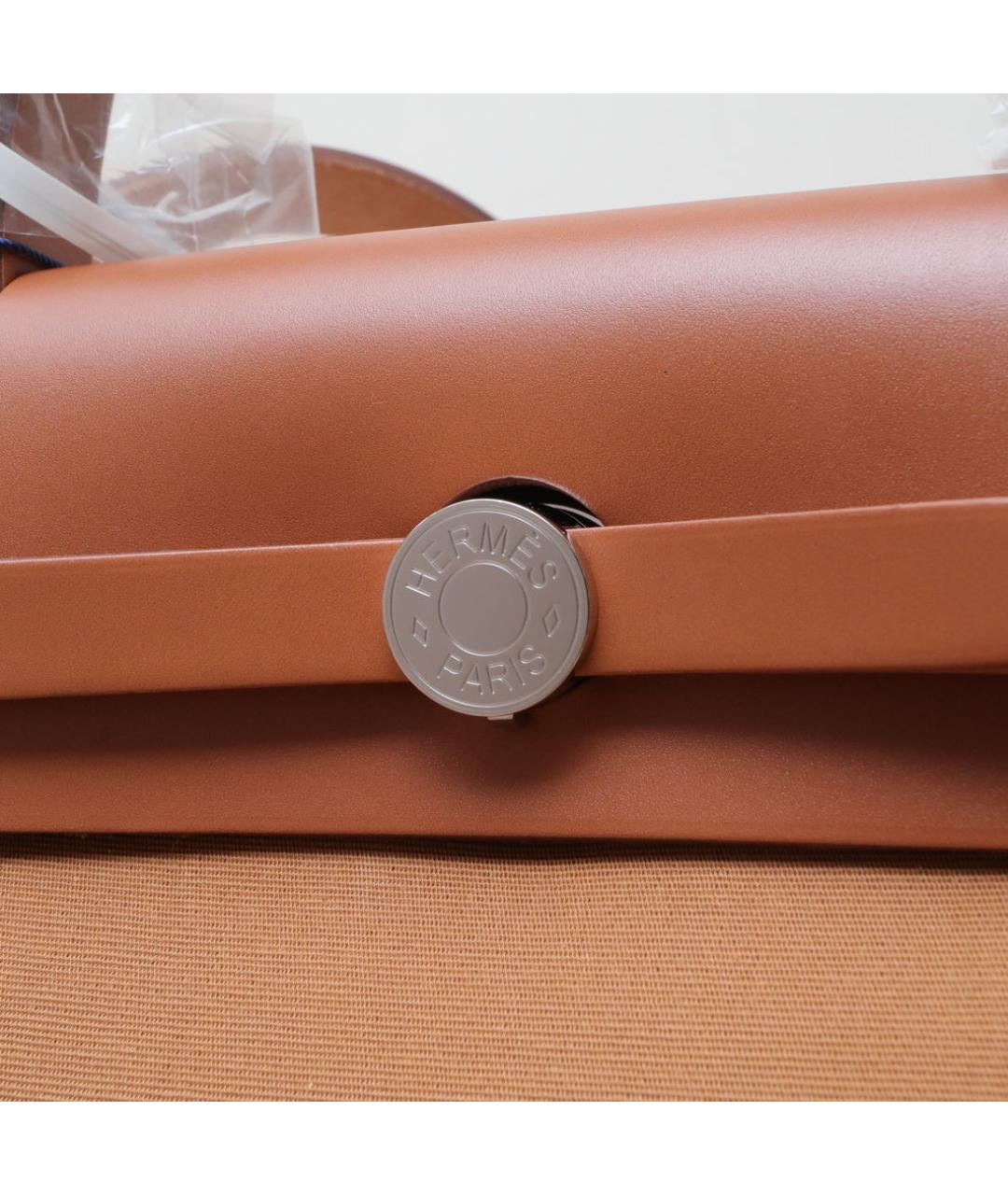 HERMES Коричневая кожаная сумка через плечо, фото 8