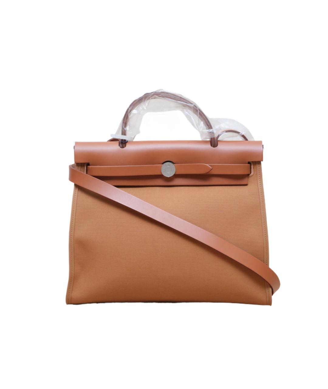 HERMES Коричневая кожаная сумка через плечо, фото 10