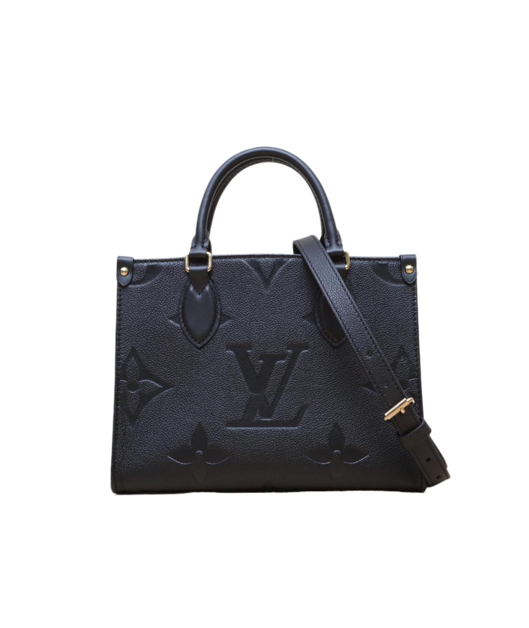 LOUIS VUITTON Черная кожаная сумка через плечо, фото 1