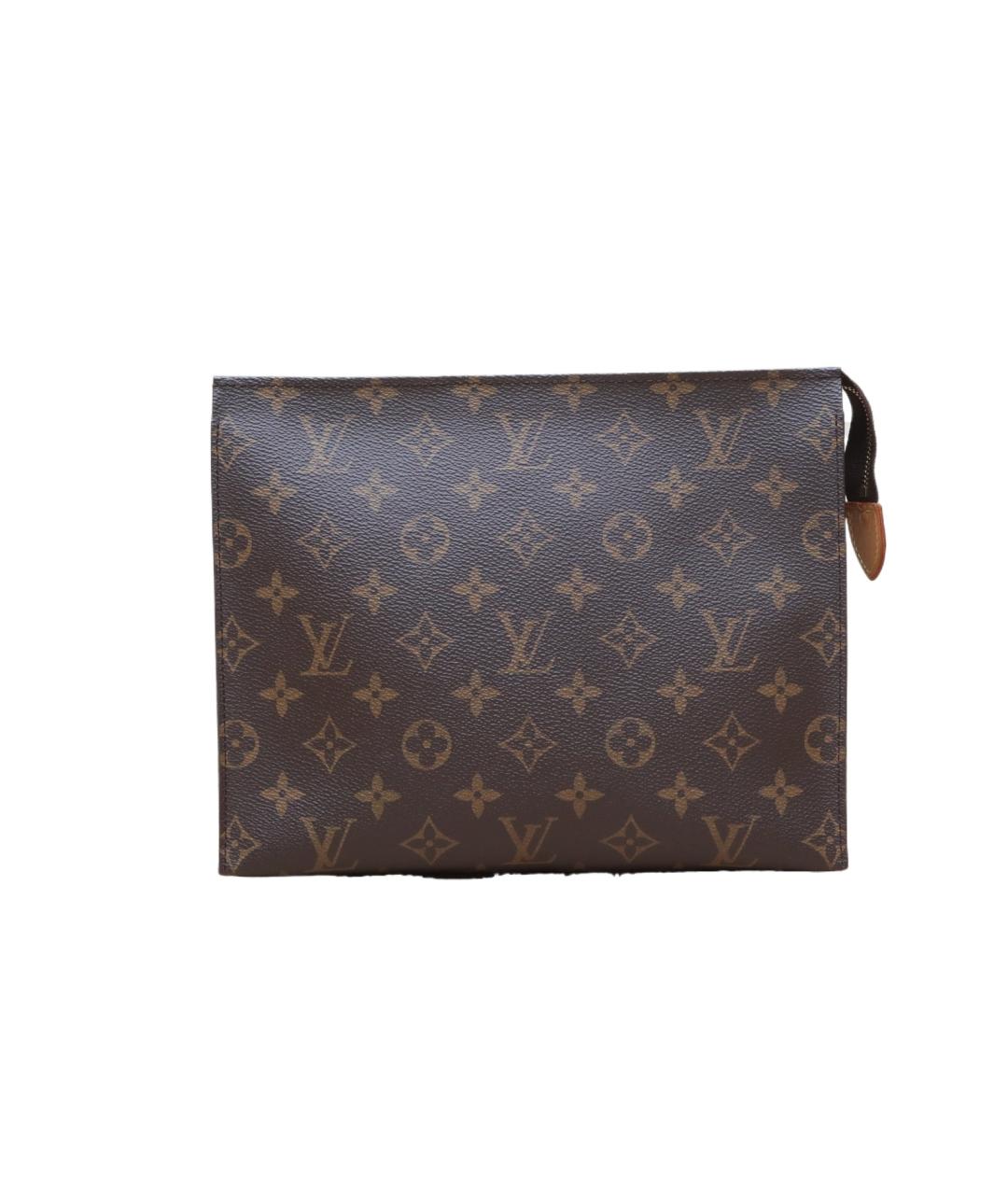 LOUIS VUITTON Коричневая кожаная сумка через плечо, фото 1