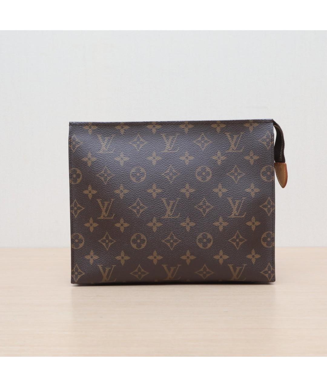 LOUIS VUITTON Коричневая кожаная сумка через плечо, фото 3