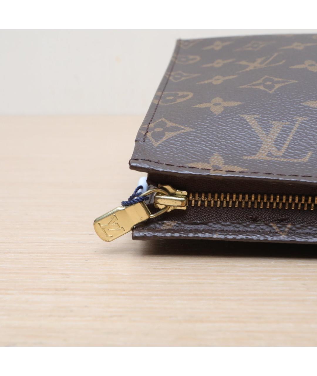 LOUIS VUITTON Коричневая кожаная сумка через плечо, фото 8