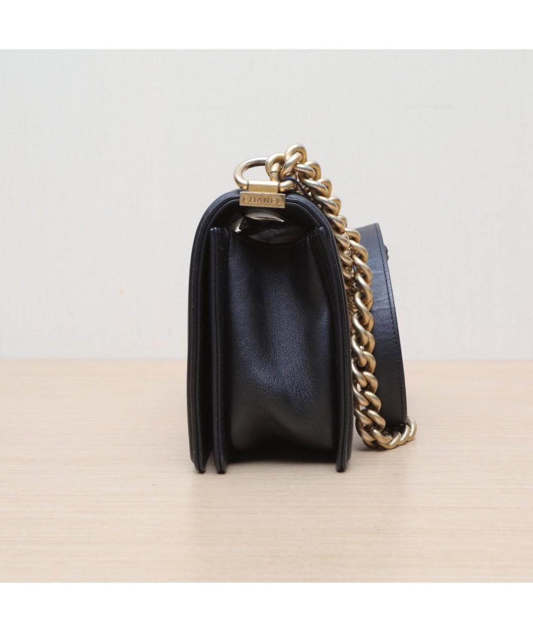 CHANEL Коричневая кожаная сумка через плечо, фото 5