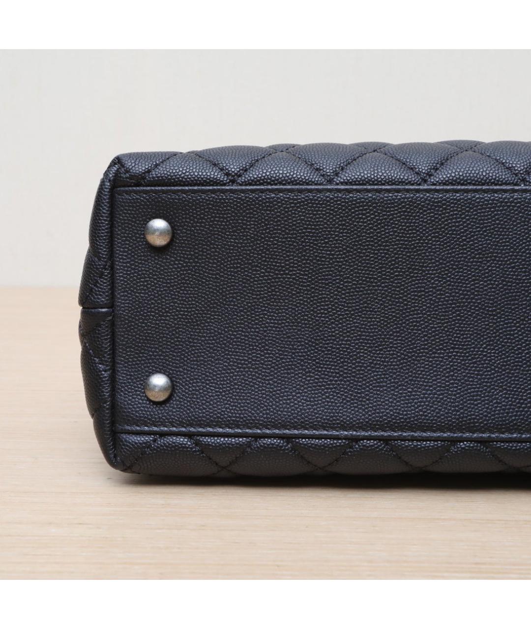 CHANEL Черная кожаная сумка через плечо, фото 9