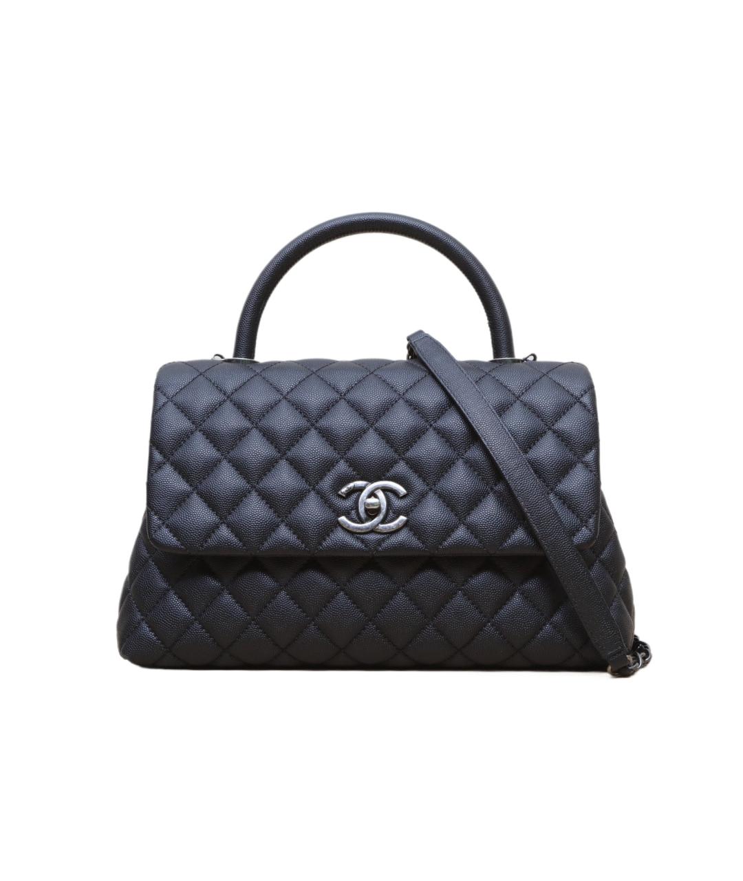 CHANEL Черная кожаная сумка через плечо, фото 1