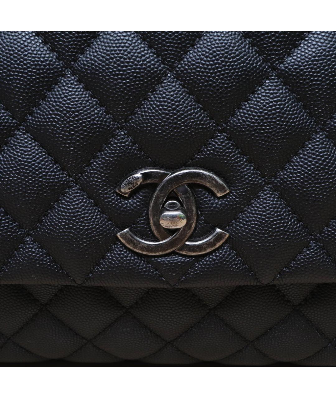 CHANEL Черная кожаная сумка через плечо, фото 8