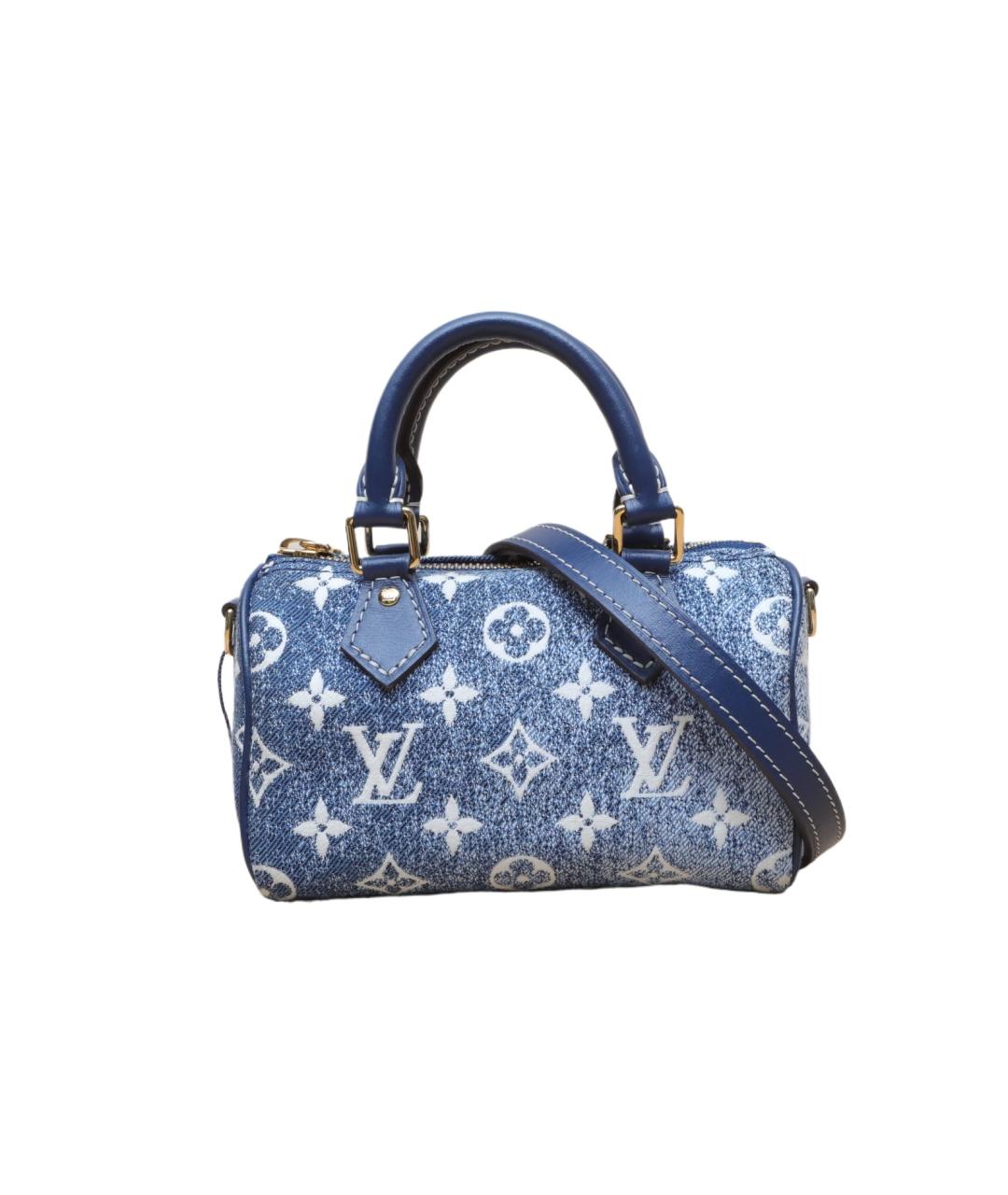 LOUIS VUITTON Синяя деним сумка через плечо, фото 1