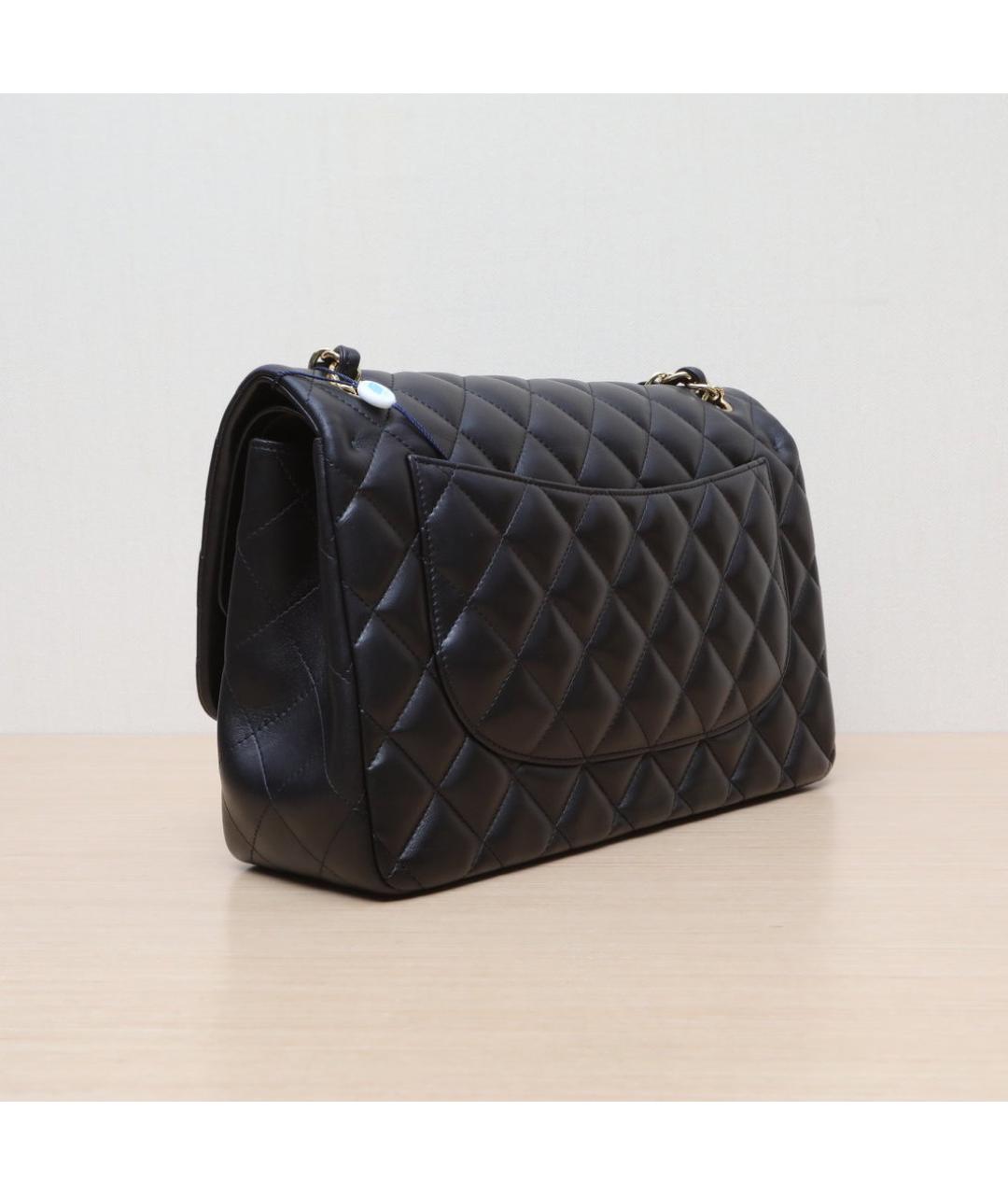 CHANEL Черная кожаная сумка через плечо, фото 6