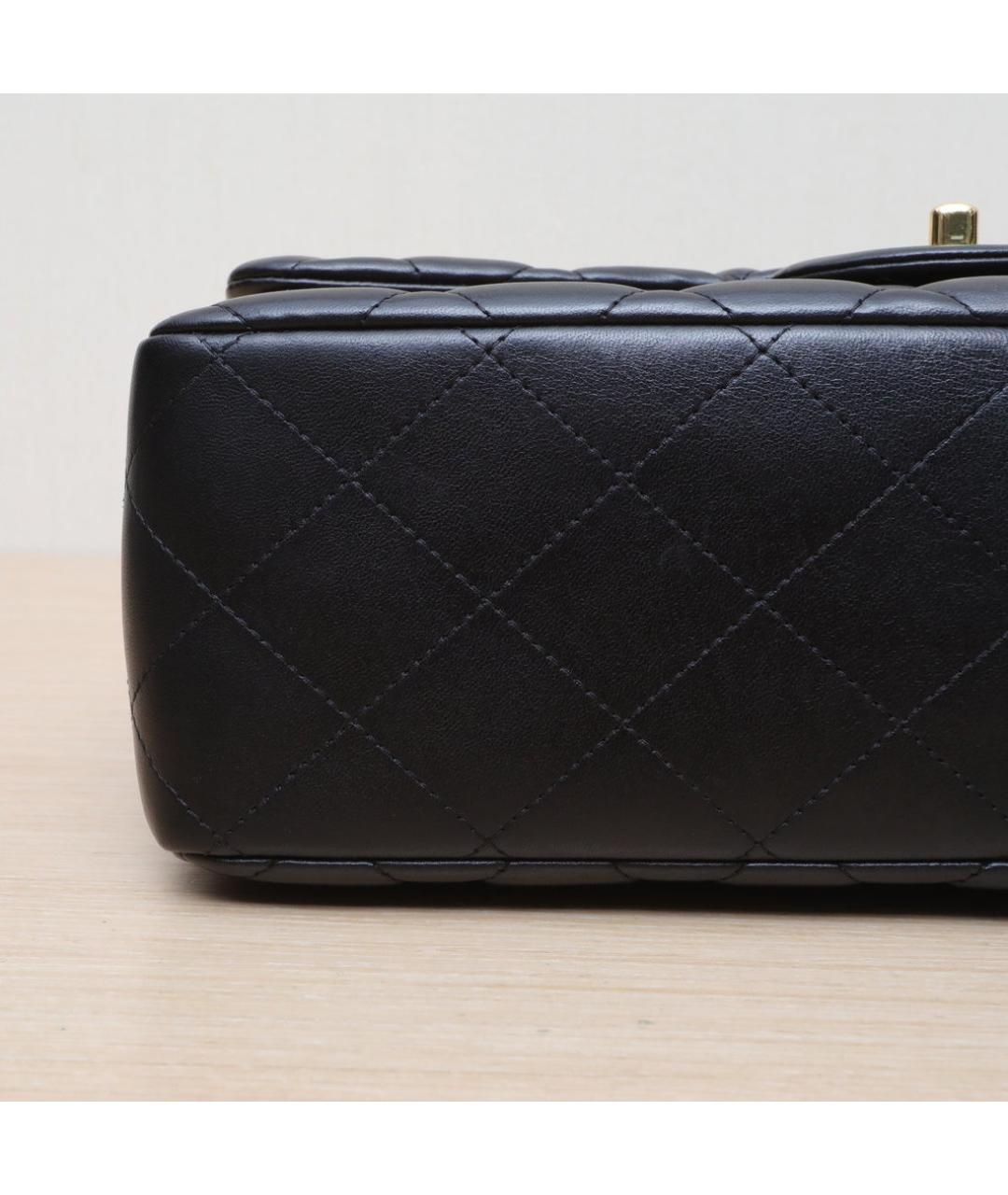 CHANEL Черная кожаная сумка через плечо, фото 9