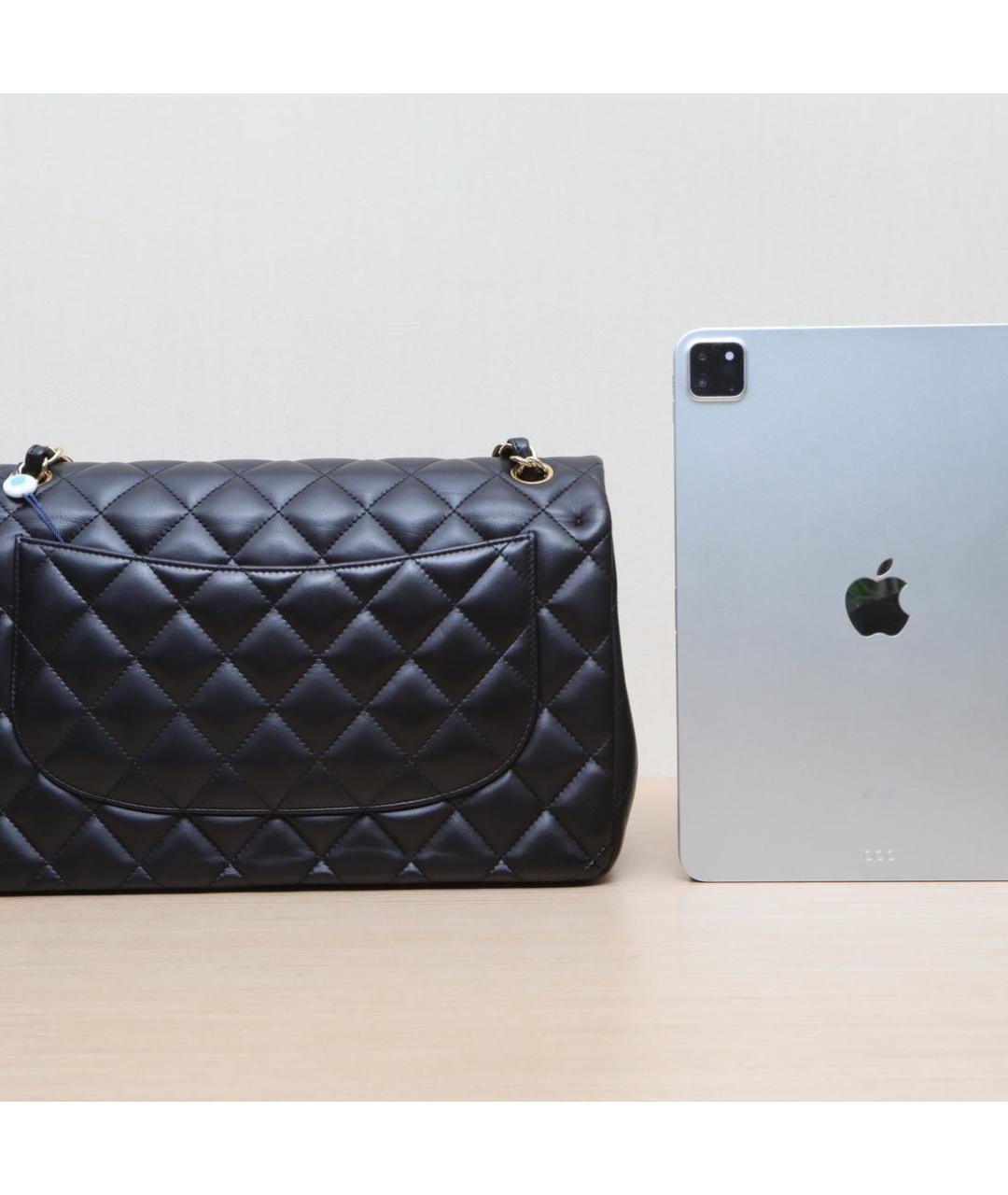 CHANEL Черная кожаная сумка через плечо, фото 7