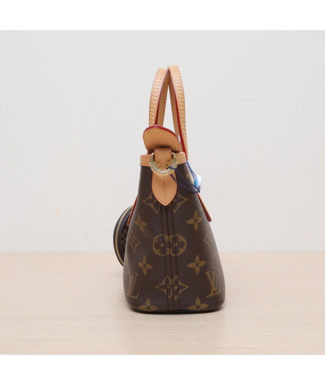 LOUIS VUITTON Коричневая кожаная сумка через плечо, фото 5